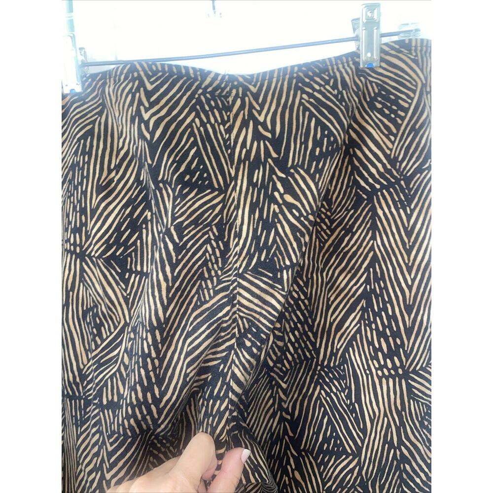 White Stag Cropped Pants Women's 14 Multicolor Animal Print Cotton Stretch - Picture 6 of 7